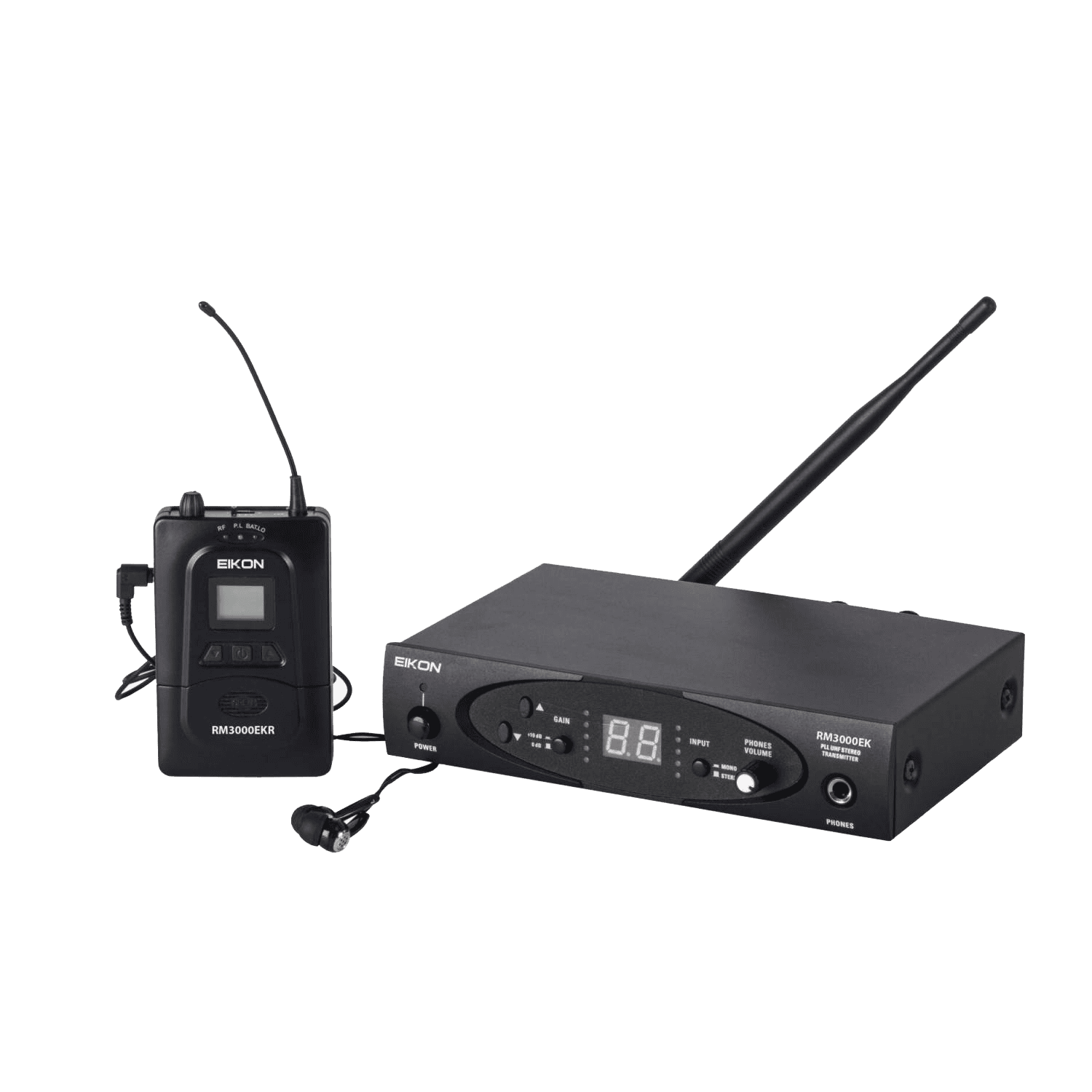Sistema-Radiomicrofono-EIKON-RM3000EK-con-Trasmettitore-e-Auricolari