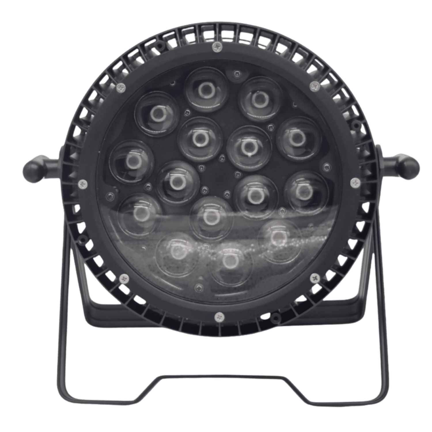 4 Par LED RGBW 15x40W Waterproof Con ZOOM Elettronico Top di gamma Wisdom Line Pro con FlightCase 1