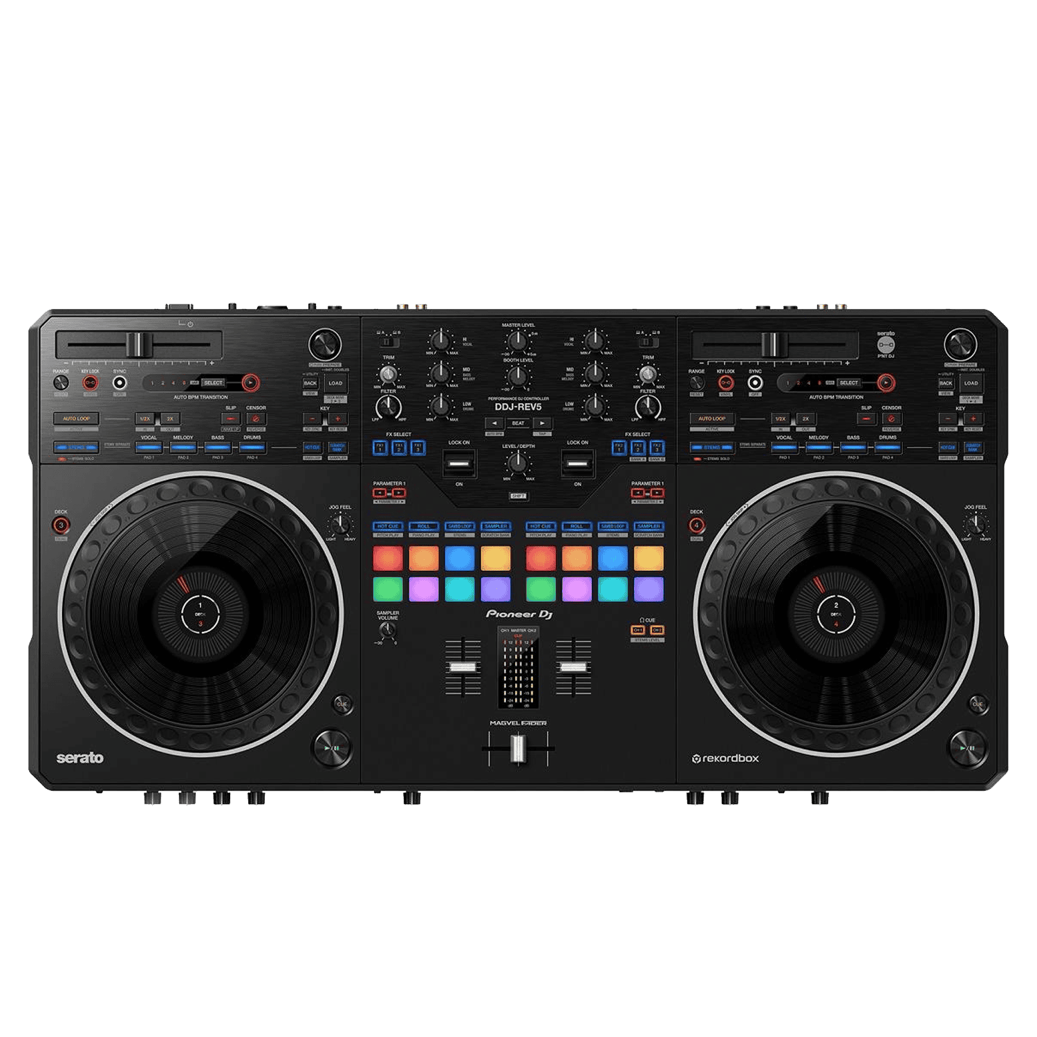 Consolle-PIONEER-DDJ-REV5-con-Serato-DJ-Pro-e-rekordbox