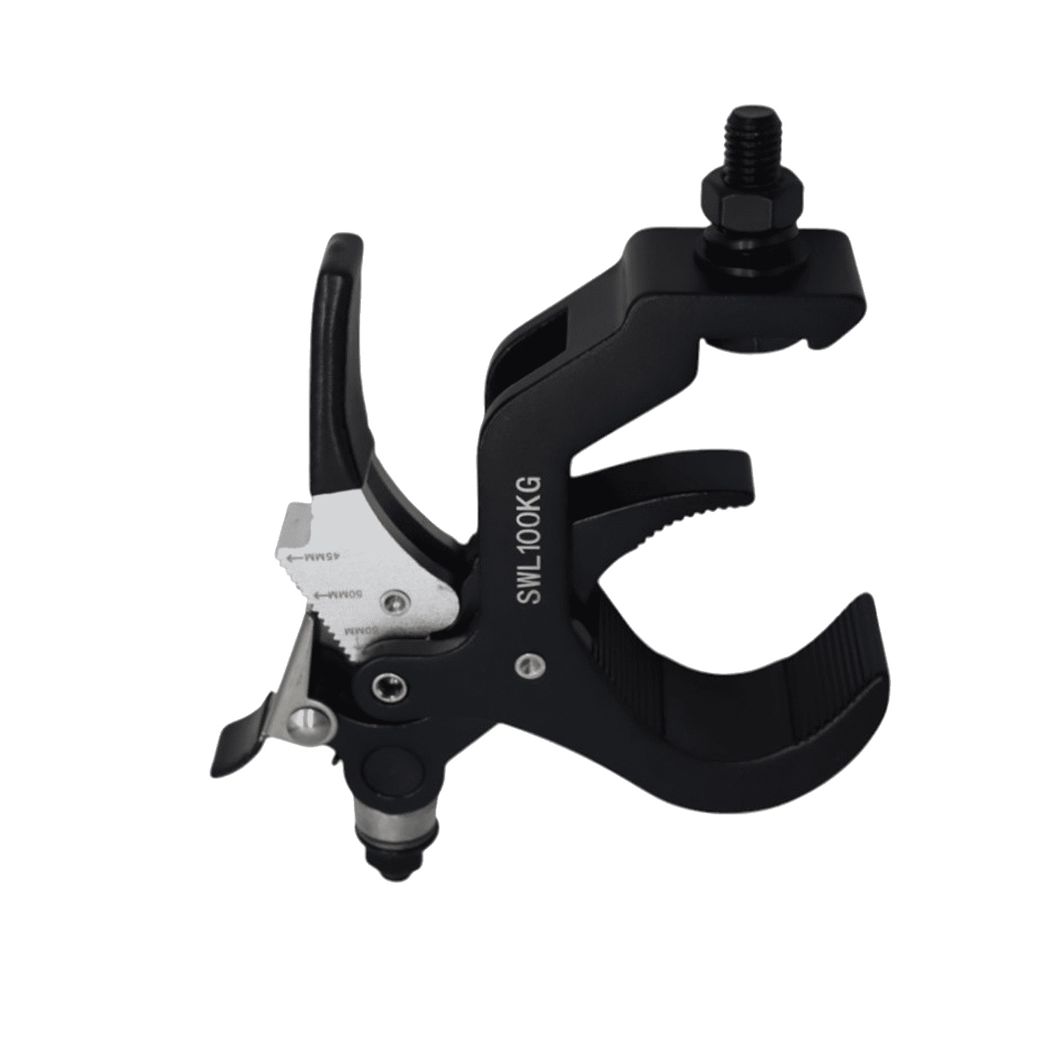 Gancio-aliscaf-Selflock-Hook-swl100-a-C-con-blocco-a-serraggio-per-Truss-e-Teste-mobili