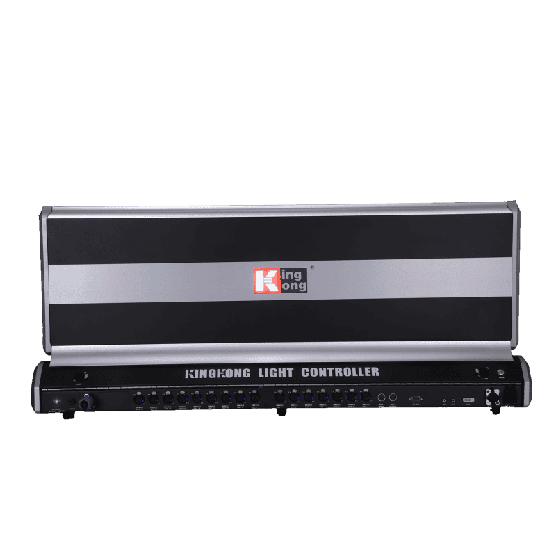 LAMPO Baton 6616 regia luci professionale DMX doppio schermo touch con flight cases kingkong 5