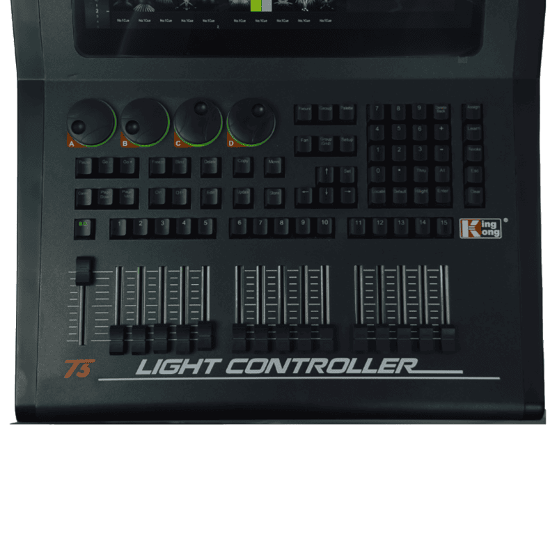 LAMPO Baton T3 con 4 universi tousch screen centralina luci DMX 512 professionale con flight cases kingkong 3
