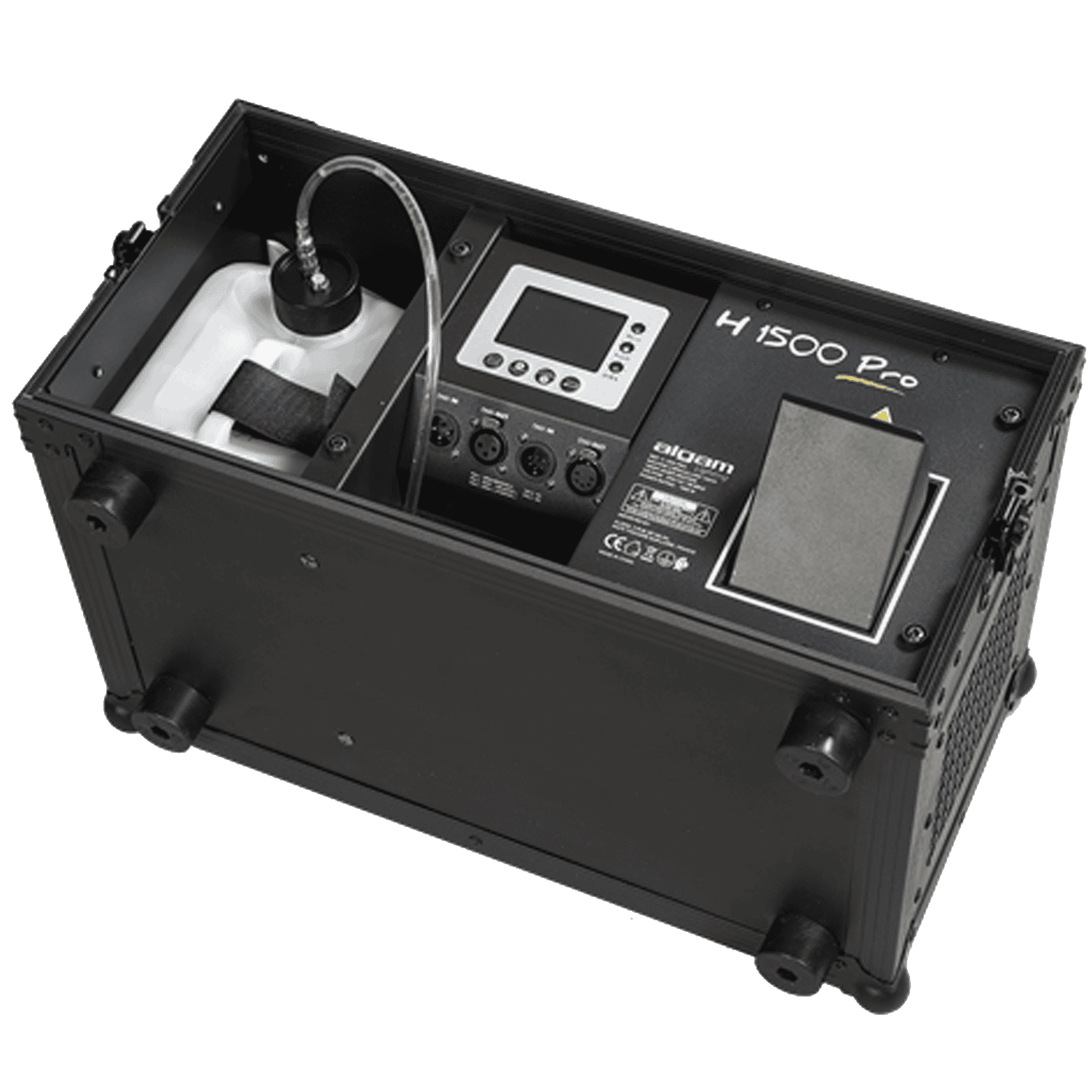 Macchina-hazer-della-Nebbia-H1500-PRO-Fog-Machine-con-FlightCase-Incorporato-1