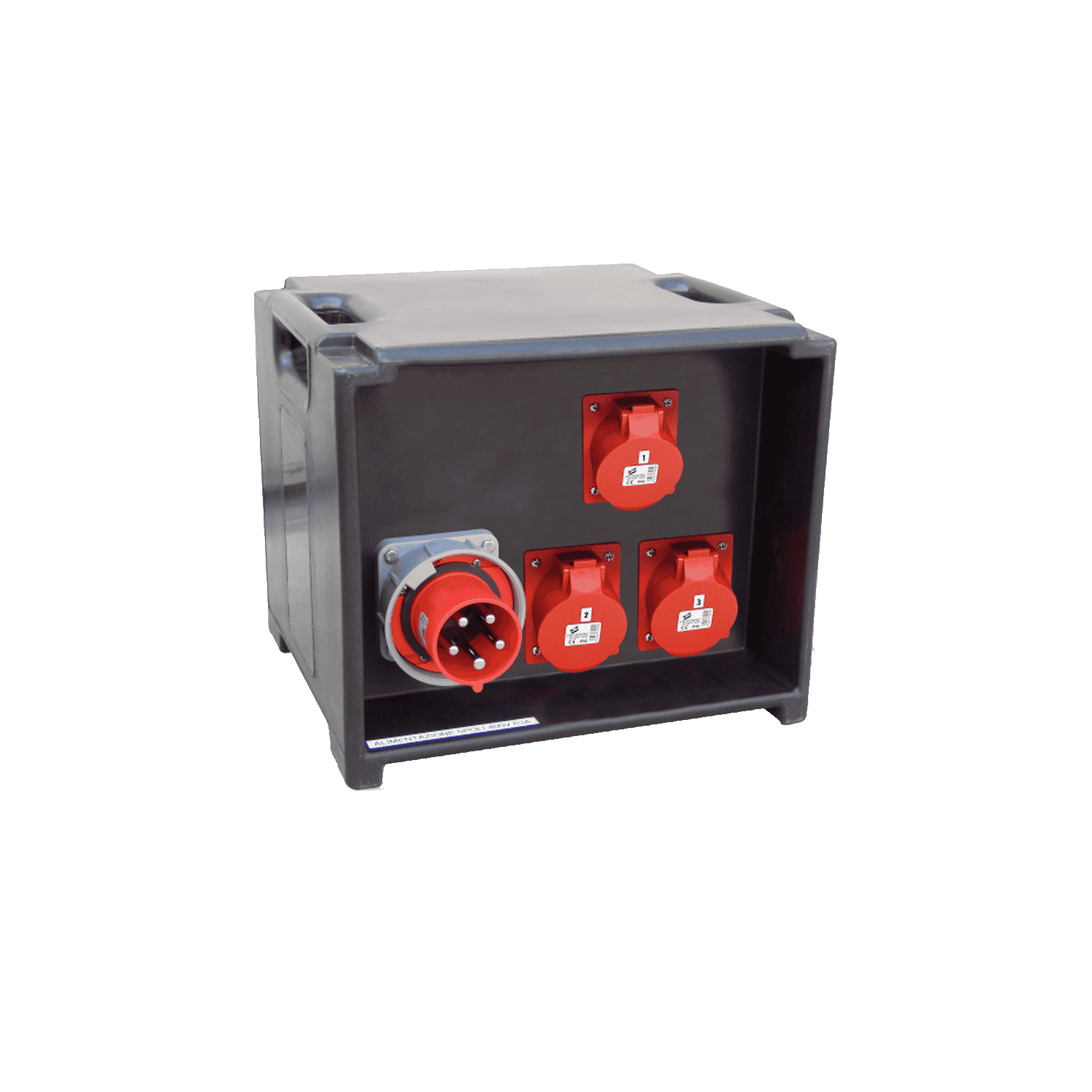 Quadro-elettrico-CU-CIN-25F-impilabile-portatile-5P-63A-in-cassa-chiusa