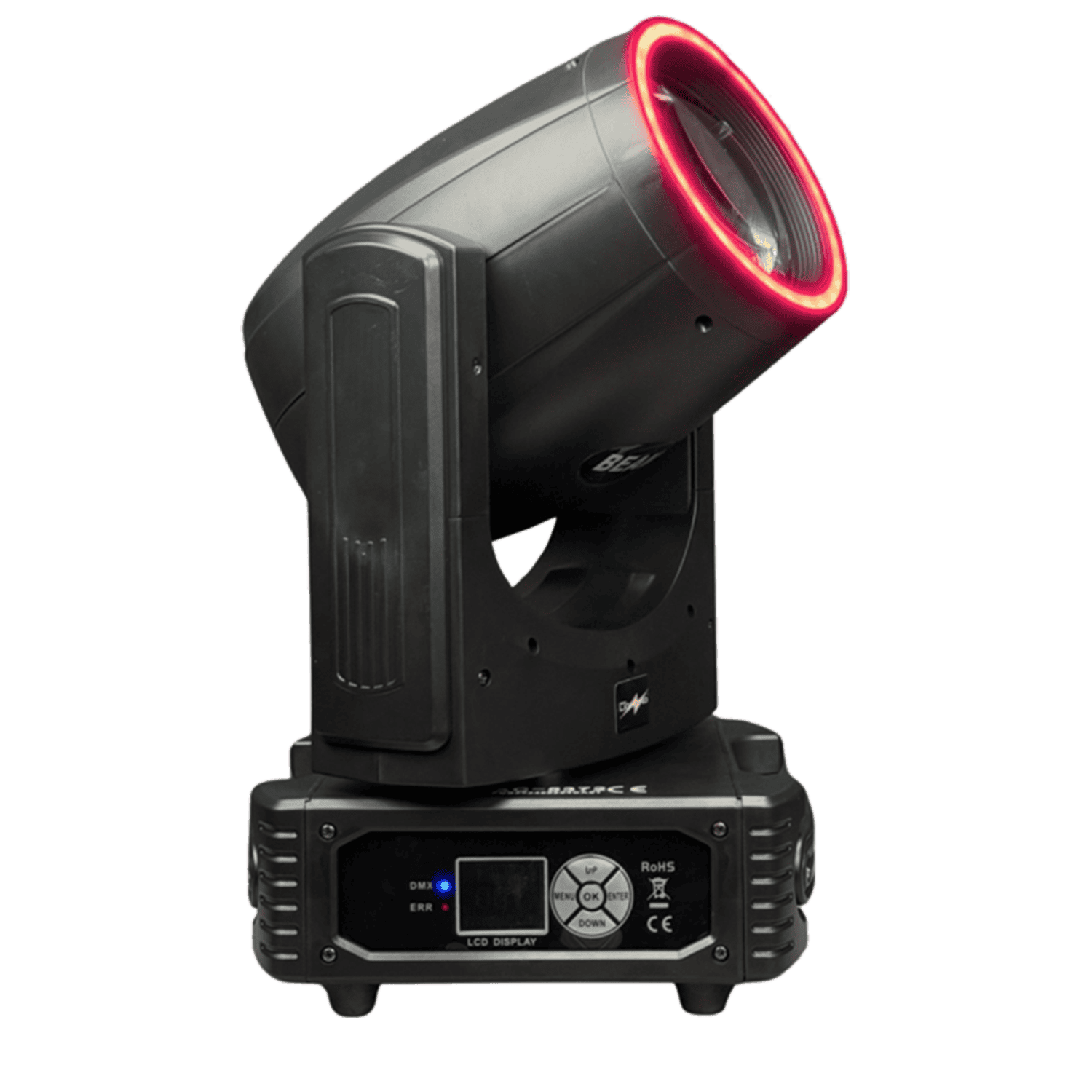 Coppia-Mini-beam-Testa-Mobile-Liunar-Beam-230W-con-Gobo-Prisma-Rotante-e-Ruota-Colori-WISDOM-new
