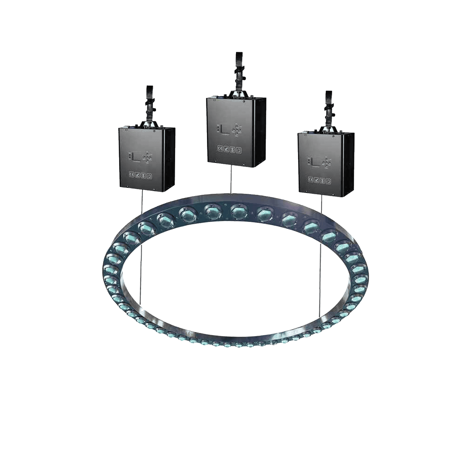 Halo-pro-kinekt-ring-anello-luminoso-di-sollevamento-LED-RGBW-con-3-motori-altezza-max-7-metri-incluso-flight-case-wisdom