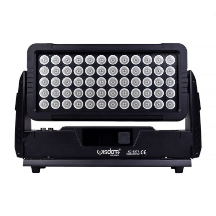 Thunder P60 LED RGBW 4 in 1 60x10W IP65 in Prospettiva Frontale su Sfondo Bianco