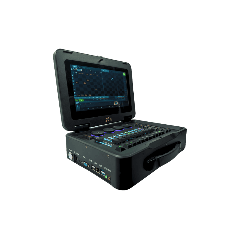 LAMPO baton x4 Centralina luci professionale 4 universi con borsa di trasporto kingkong