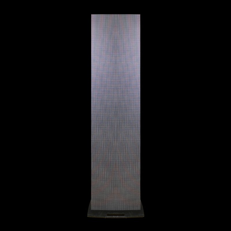 Totem LED Wall con Supporto Gravity LS 331 B in Prospettiva Frontale su Sfondo Nero